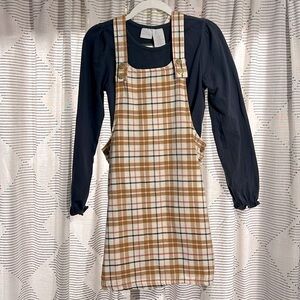 Skirt jumper and long sleeve tee set